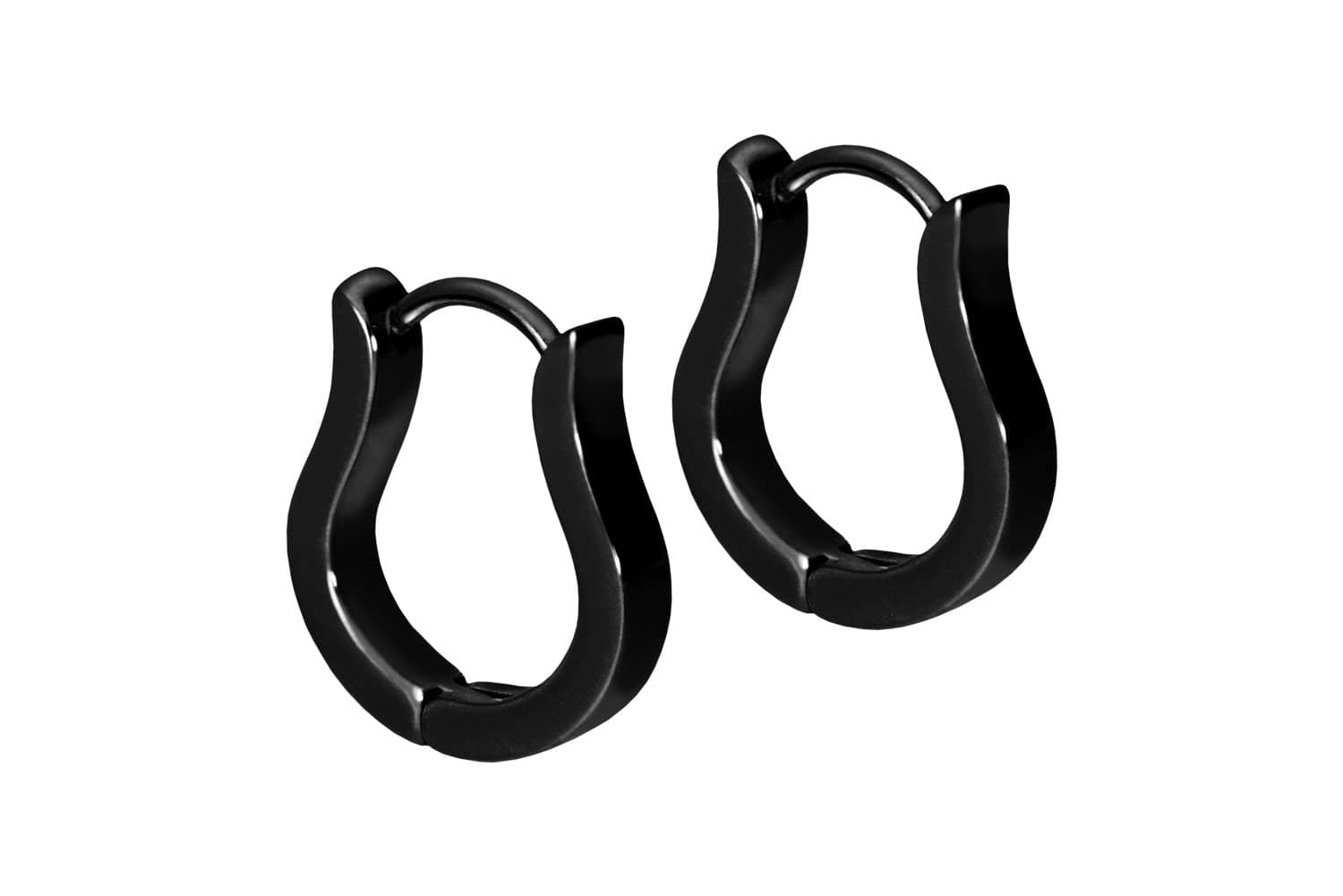 Chirurgenstahl Ohrclicker Creolen GESCHWUNGEN von Piercingline